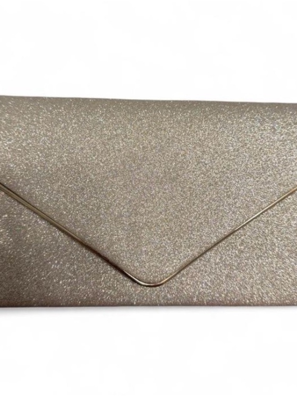 Windsor Metallic Gold Envelope Clutch